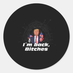 Ich bin Ck Trump 2024 Patriotic Take America Ck El Runder Aufkleber