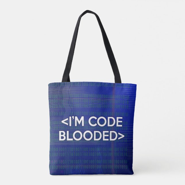 ICH BIN CODE-SÜCHTIG TASCHE (Rückseite)