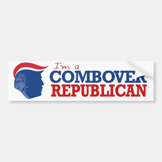 Ich bin Combover-Republikaner - -.png Autoaufkleber (Vorne)