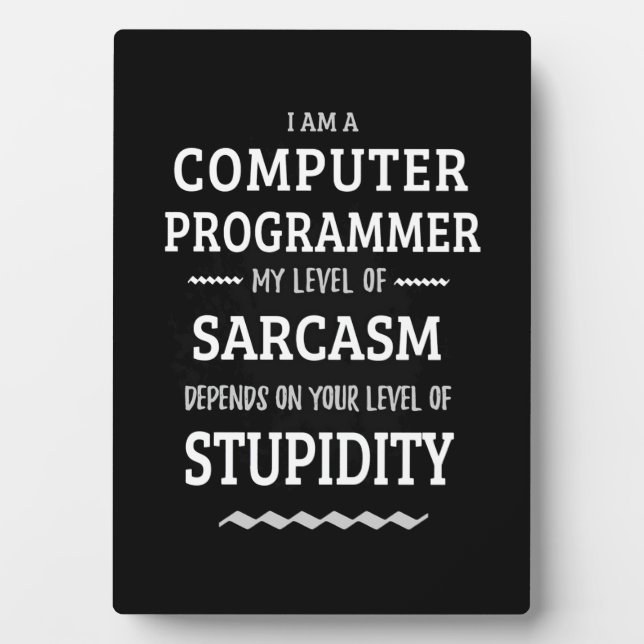 Ich bin Computerprogrammiererin Fotoplatte (Vorderseite)