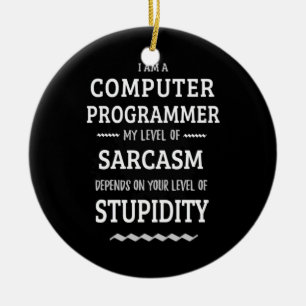 Ich bin Computerprogrammiererin Keramik Ornament