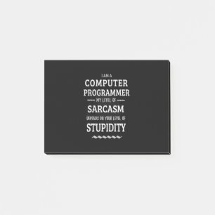 Ich bin Computerprogrammiererin Post-it Klebezettel