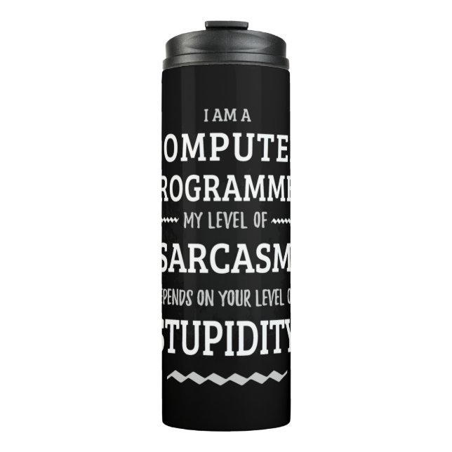 Ich bin Computerprogrammiererin Thermosbecher (Vorderseite)