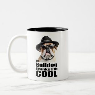 Ich bin Cool Bulldog Zweifarbige Tasse