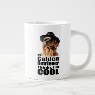 Ich bin Cool Golden Retriever Jumbo-Tasse