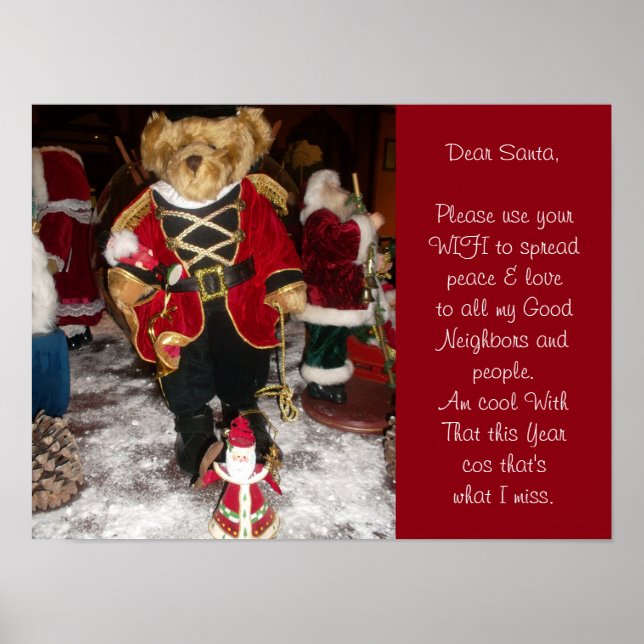 Ich bin cool mit diesem Weihnachtsposter Poster (Vorne)