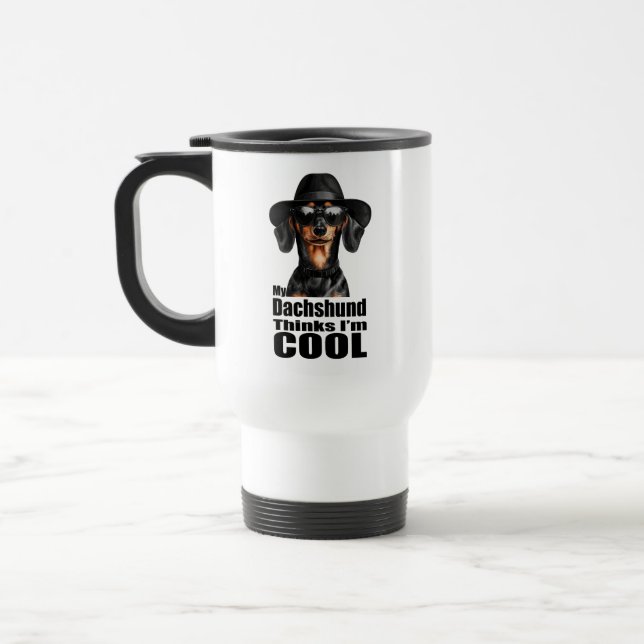 Ich bin Coole Dackel Reisebecher (Links)