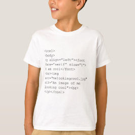 "Ich bin cooles" HTML-Kodierungs-T-Shirt T-Shirt