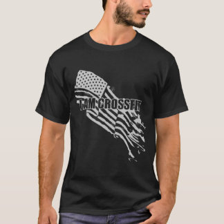 ICH BIN CROSSFIT Flaggen-Entwurf T-Shirt