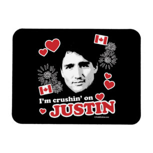 Ich bin crushin auf Justin - .png Magnet
