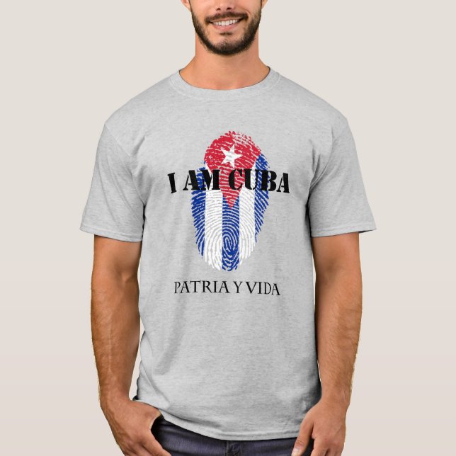 Ich bin Cuba Patria Y Vida Heimat and Life Light T-Shirt (Vorderseite)