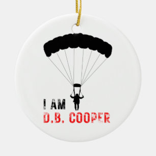 Ich BIN D.B. Cooper Keramik Ornament