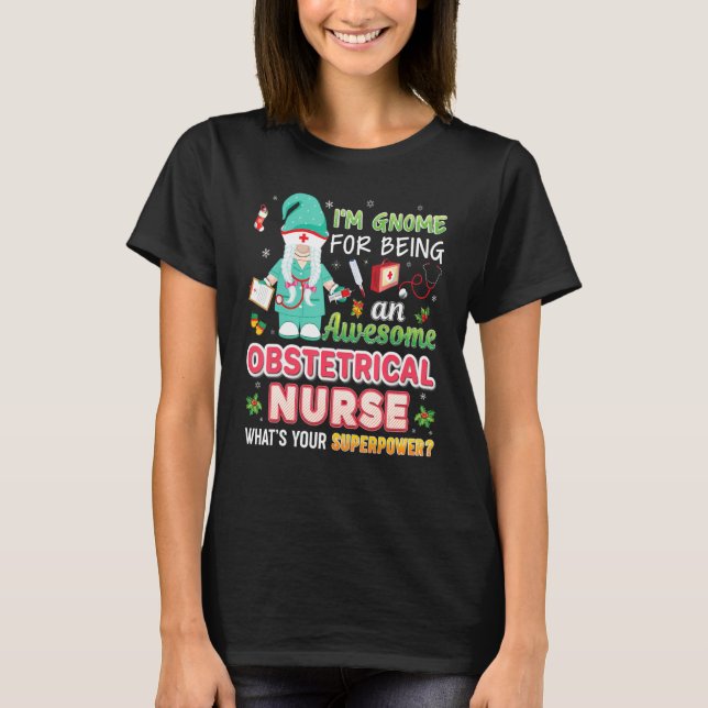 Ich bin dabei, eine Phantastische obstetrische Kra T-Shirt (Vorderseite)