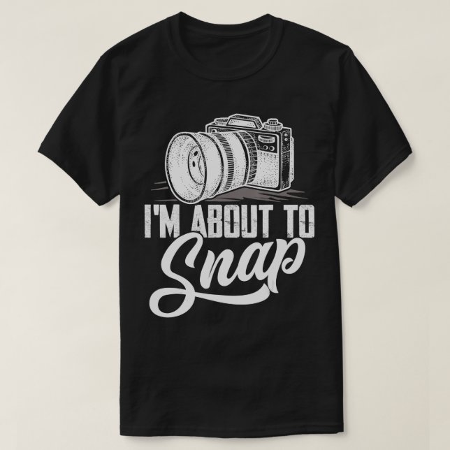 Ich bin dabei, Fotografie-Fotografen-Kamera zu sch T-Shirt (Design vorne)