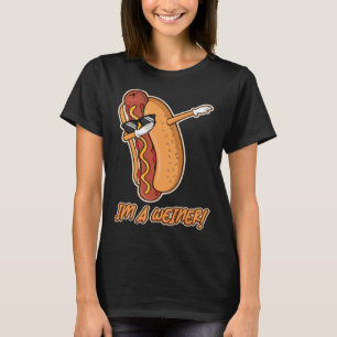 Ich bin Dackel Sonnenbrille trinken Hotdog Food Sp T-Shirt