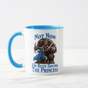 Ich bin damit beschäftigt, die Prinzessin Retten Tasse