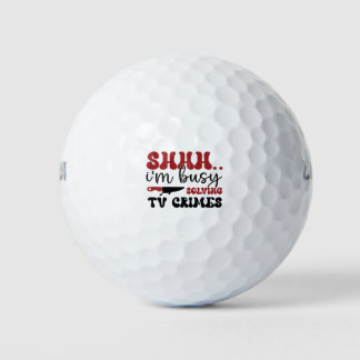 Ich bin damit beschäftigt, Fernsehverbrechen zu lö Golfball