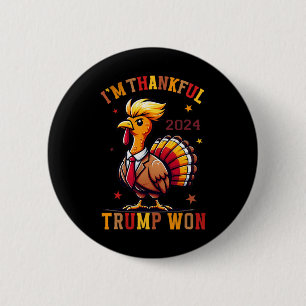 Ich bin dankbar, dass Trump 2024 Amerika zurückgen Button