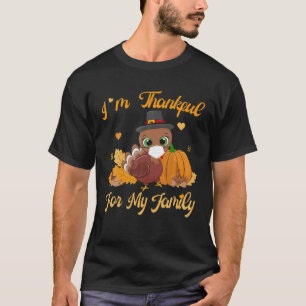 Ich bin dankbar für meine Familie Pajamas Türkei J T-Shirt