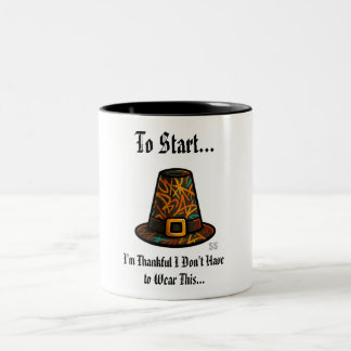 Ich bin dankbar/GPH Zweifarbige Tasse