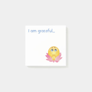 Ich bin dankbar post-it klebezettel