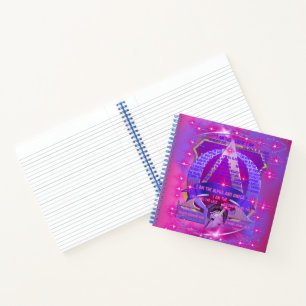 Ich bin das Alpha- und das Omega-SpiralNotebook Notizbuch