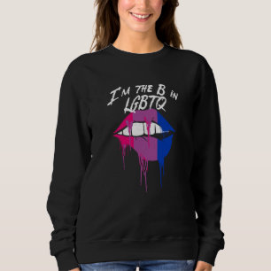 Ich bin das B in LGBTQ Bisexueller Stolz Bi LGBT M Sweatshirt
