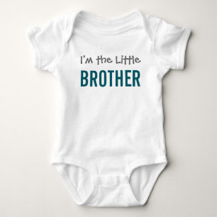 Ich bin das Baby des Little Brother Modern Dark Te Strampler