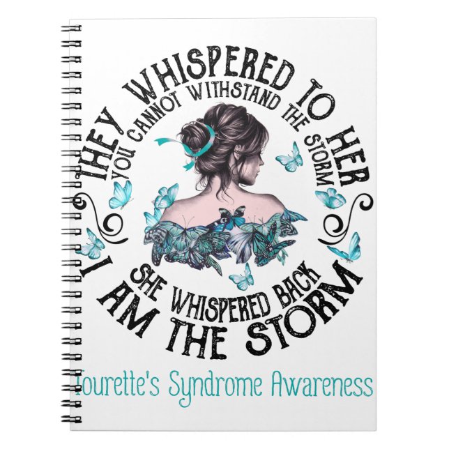 Ich bin das Bewusstsein für das Storm Tourette-Syn Notizblock (Vorderseite)