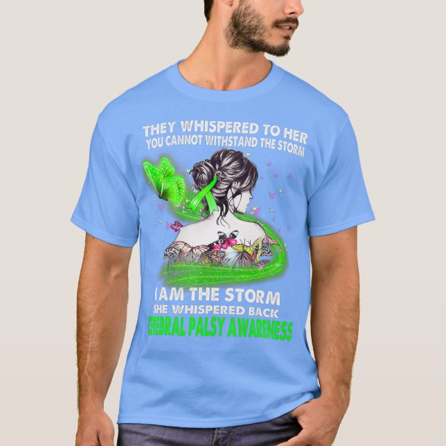 Ich bin das Bewusstsein für die Zerebralparese des T-Shirt (Vorderseite)