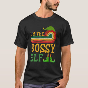 Ich bin das Bossy Elf Matching Group Weihnachts-Pa T-Shirt