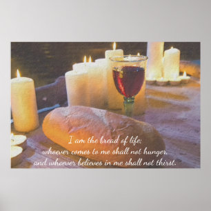 Ich bin das Brot-Lebensgedicht Poster
