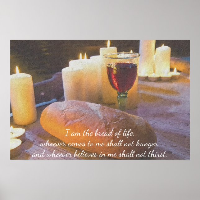 Ich bin das Brot-Lebensgedicht Poster (Vorne)