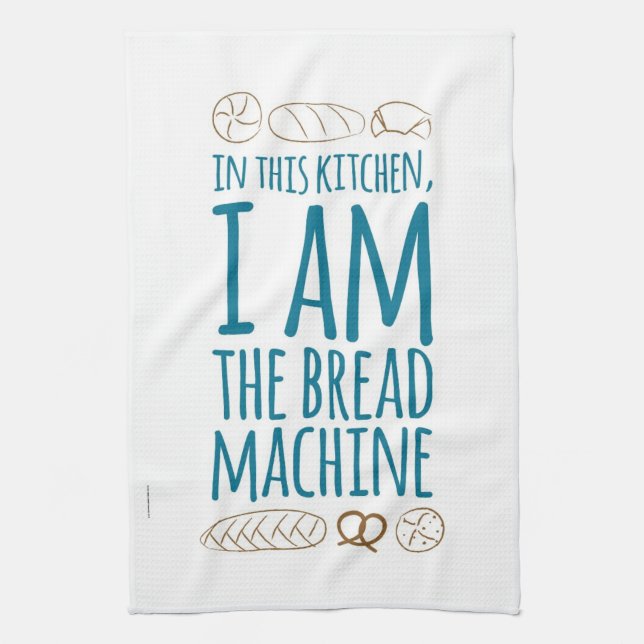 ICH BIN das Brot-Maschinen-Tee-Tuch Handtuch (Vertikal)