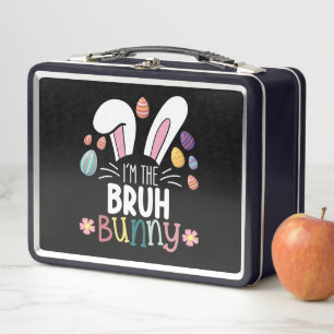 Ich bin das Bruh-Bunny-Oster-Matching Metall Brotdose