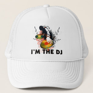 Ich bin das DJ Rockin die Turntable Truckerkappe