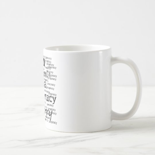 Ich bin das Ergebnis einer Verschwörungs-Theorie Kaffeetasse