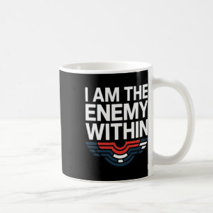 Ich bin das Feindbild im Inneren Tee-Abstimmung Tr Kaffeetasse