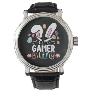 Ich bin das Gamer Bunny Gaming Oster Matching Armbanduhr