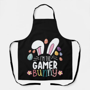Ich bin das Gamer Bunny Gaming Oster Matching Schürze