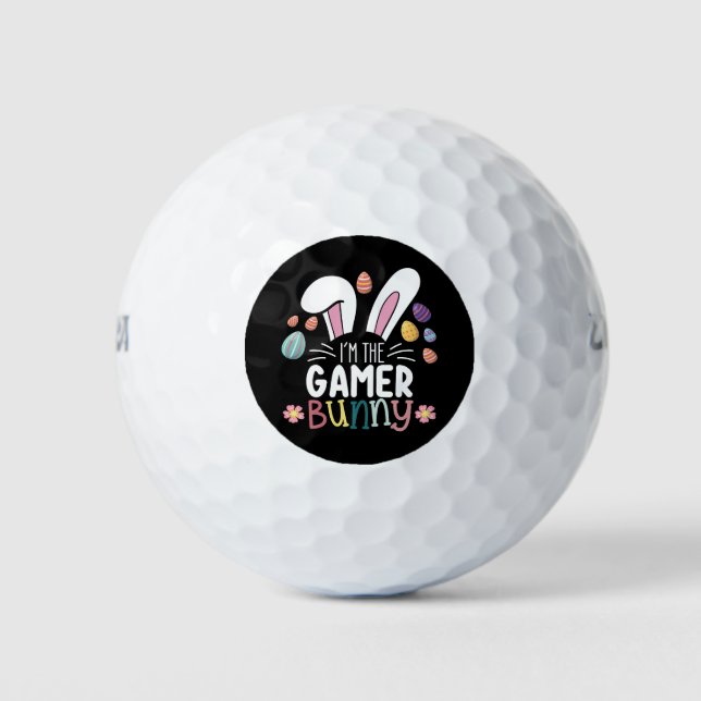 Ich bin das Gamer Bunny Gaming Osterpassende Golfball (Vorderseite)