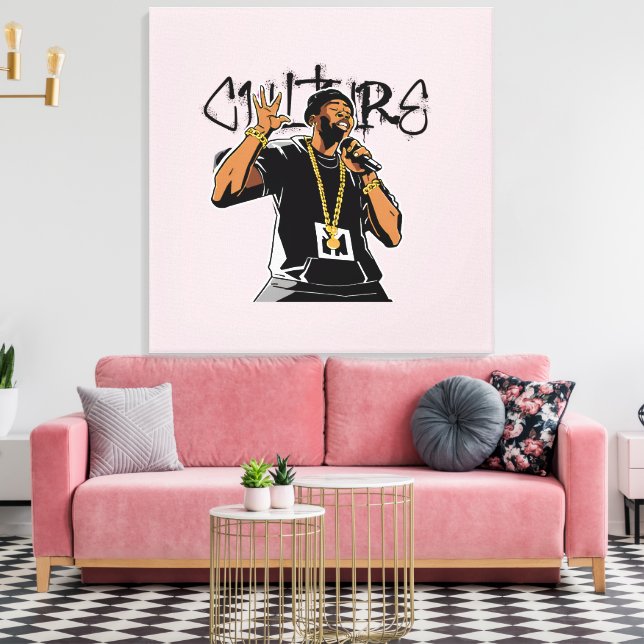 Ich bin das Gefühl der Kultur Leinwanddruck (Insitu (Wohnzimmer))