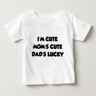 Ich bin das Glück des Niedlichen Vaters der Niedli Baby T-shirt