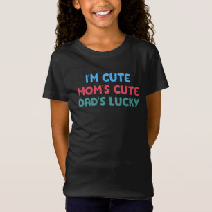 Ich bin das Glück, die Kinder und das Geschenk des T-Shirt