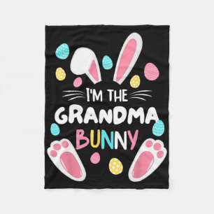 Ich bin das Grandma Bunny passende Familien-Osterp Fleecedecke