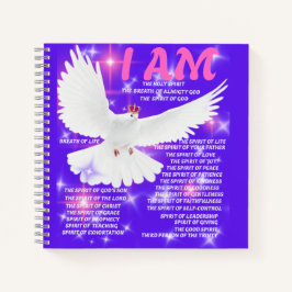 Ich bin das heilige Geist-Spiral-Notebook Notizbuch