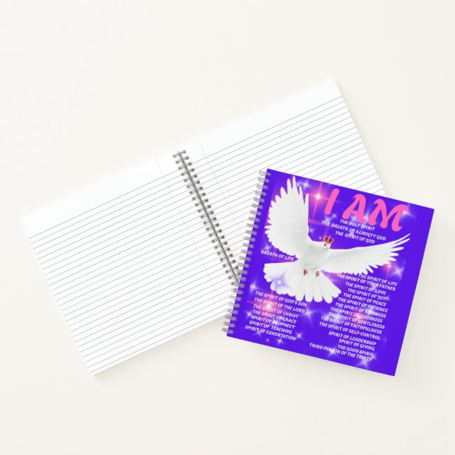 Ich bin das heilige Geist-Spiral-Notebook Notizbuch (Innenseite)