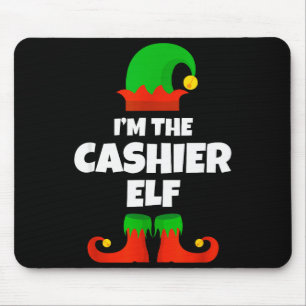 Ich bin das Kassierer-Elfen-Familien-Pyjama-Weihna Mousepad