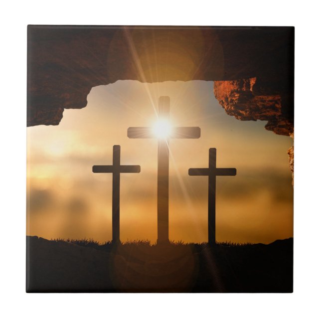 Ich bin das Licht der Keramik Fliese (Vorderseite)