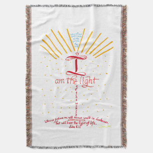 Ich bin das Licht der Welt Jesus Bibelvers Decke